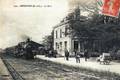 1592 - MORANNES (M. et L.) - La gare et le train.