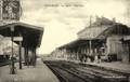 ISSOUDUN (Indre) - La Gare, vue intérieure.