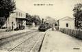 SAINT-CHAMAS (B.-du-R.) - La Gare côté voies.
