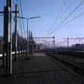 849422, Gezicht op de zuidkant van het vierde perron van het N.S.-station Utrecht C.S. te Utrecht., Peeters, N.M., fotograaf/schilder
