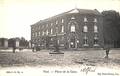 Visé - Place de la Gare (Grand Hôtel, fontaine, animée, G H Edit, Imp. Frens-Thonon 1920)