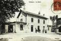 THIVIERS (Dordogne) - La cour de la gare.
