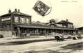 CHAUNY (Aisne) - L'ancienne gare, côté voies - Editeur : Tarlier.