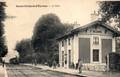 SAINT-MEDARD d'EYRANS (Gironde) - Vue intérieure de la gare - Arrivée d'un train.