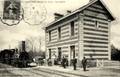SAINT-GILDAS-des-BOIS (Loire-Inf.) - La Gare et le Train - Editeur : Vassellier à Nantes.