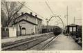 10 - LABENNE (Landes) - La gare et le train électrique.