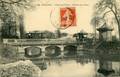 441 - BOURGES .— Pont sur l'Yèvre. - Avenue de la Gare
