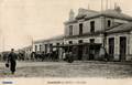 LAMBALLE (Côtes-du-Nord) - La cour de la gare.