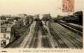 ASNIERES (Seine) - La gare (vue prise du pont de chemin de fer) - Editeur : B.F. à Paris n°10.