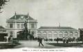 VICHY (Allier) - La Gare et la Statue " Déesse des Eaux ".