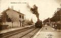 MAMIROLLE (Doubs) - La gare et le train.
