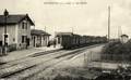CIVRIEUX (Rhône) - La gare et le train.