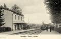 COULANGES sur YONNE (Yonne) - La gare et le train.
