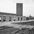 150160, Gezicht op de achtergevel van het N.S.-station te Beverwijk., Nederlandse Spoorwegen, fotograaf
