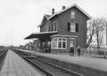 153096, Gezicht op de perronzijde van het N.S.-station Goor te Goor., Nederlandse Spoorwegen, fotograaf