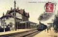 GENNEVILLIERS - La gare intérieure et le train - Editeur : Habran.