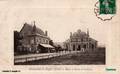 BEAUMONT le ROGER (Eure) - La Gare et l'Hôtel de la Gare.