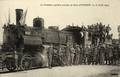 La première machine entrant en gare d'HIRSON (Aisne) le 18 avril 1919 - Editeur : Bondurand.