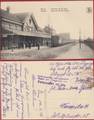1916 WW1 WWI Feldpost Menen menin Interieur de la Gare Binnzicht der statie station geanimeerd (In very good condition)