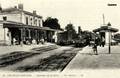 CHATEAU-GONTIER (Mayenne) - Intérieur de la Gare et les Trains - Editeur : LL n°54.