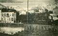 MENTON (A.M.) - La Neige sur les montagnes - Passage d'une locomotive.