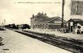 MONTESCOURT (Aisne) - La gare en reconstruction en 1921 - Numéro 19.
