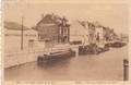 Hal Halle - le canal en face de la gare - de vaart tegenover de statie (péniches, timbres taxe)
