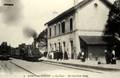 NORT-sur-ERDRE (Loire-Inférieure) - La Gare - Arrivée d'un Train (timbre arraché).