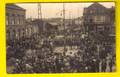 FEEST ZOTTEGEM STATION & VRIJE MUZIKALE KRING FOTOKAART CARTE PHOTO Geschiedenis heemkunde erfgoed TREIN TRAIN FOTO 3394