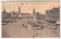 Oostende, Ostende, Panorama de la ville à la sortie de la gare, tram, tramway (pk26428)