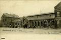 14 - HAZEBROUCK (Nord) - La cour de la gare - Editeur : Debreyne-Looten, imprimeur.