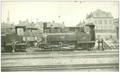 belgique. n°35689.mons .carte photo d une locomotive a la gare