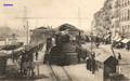 NANTES (Loire-Inférieure) - Un train démarre de la gare de La Bourse.