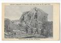 Langemark ( M 4963 ) Soldaten bij ruine van statie ( Bahnhof) Ruines de la gare, et des soldats