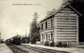 MALANSAC (Morbihan) - La gare et le train.