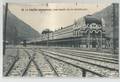 espagne espana - cataluna - la estacion internacional lado françes con la electrificacion gare ed de las héras jaca