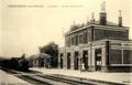 CHAUMONT en VEXIN (Oise) - La gare - Arrivée d'un train - Editeur : Lagand.