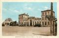 GOUSSAINVILLE (Seine et Oise) - La cour de la gare.