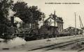 SAINT-LOUBES (Gironde) - La gare et le train.