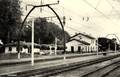 LABENNE (Landes) - Vue intérieure de la gare de Labenne-Cap Breton-Hossegor vers 1955.