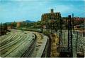 ESPAGNE - MANRESA (Barcelona) très rare - carte écrite en 1974 - vue partielle et gare Renfe