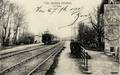 CLAN-JAULNAY (Vienne) - La gare - Départ d'un train.