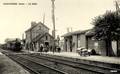 CHEVRIERES (Oise) - La gare - Arrivée d'un train.