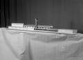 836247, Afbeelding van de maquette voor het nieuwe N.S.-station Almelo., Nederlandse Spoorwegen, fotograaf
