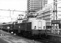 155032, Afbeelding van de electrische locomotief nr. 1213 (serie 1200) van de N.S. met rijtuigen plan E langs een perron van het N.S.-station Utrecht C.S. te Utrecht., Nederlandse Spoorwegen, fotograaf