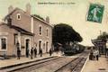 JOUE lez TOURS (Indre et Loire) - La gare et le train.