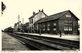 La Gare d'AVORD (Cher) - Arrivée d un train.