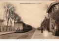 SAINT-PIERRE d'AURILLAC (Gironde) - La gare et le train.