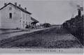 11 - USTARITZ (Basses-Pyrénées) - La Gare - Arrivée du train de Bayonne.