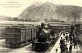 CHERBOURG - L'arrivée du train en gare et la Montagne du Roule - Collection P.B.